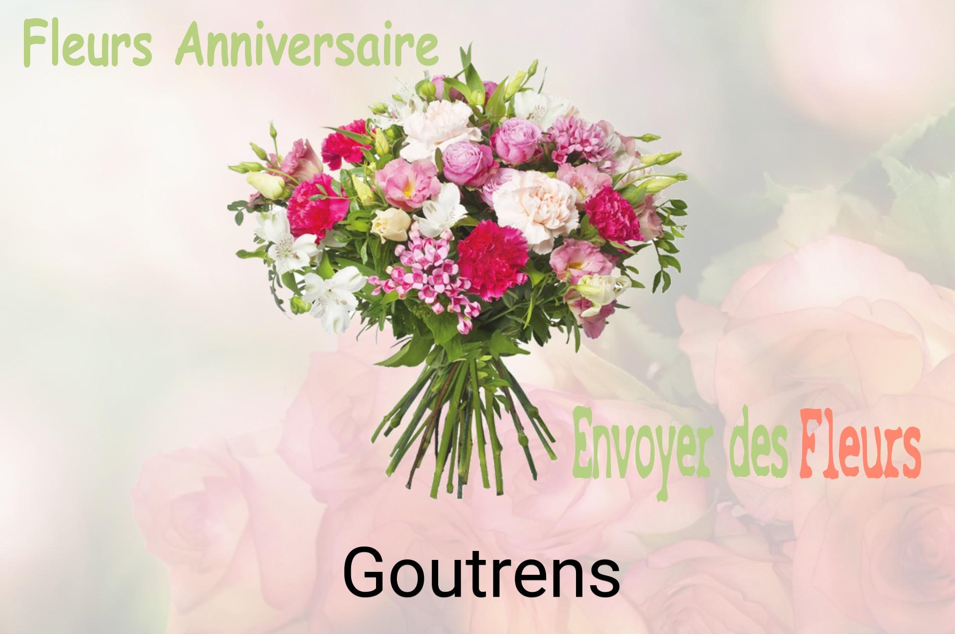 Bouquet de fleurs d’anniversaire livré à Goutrens