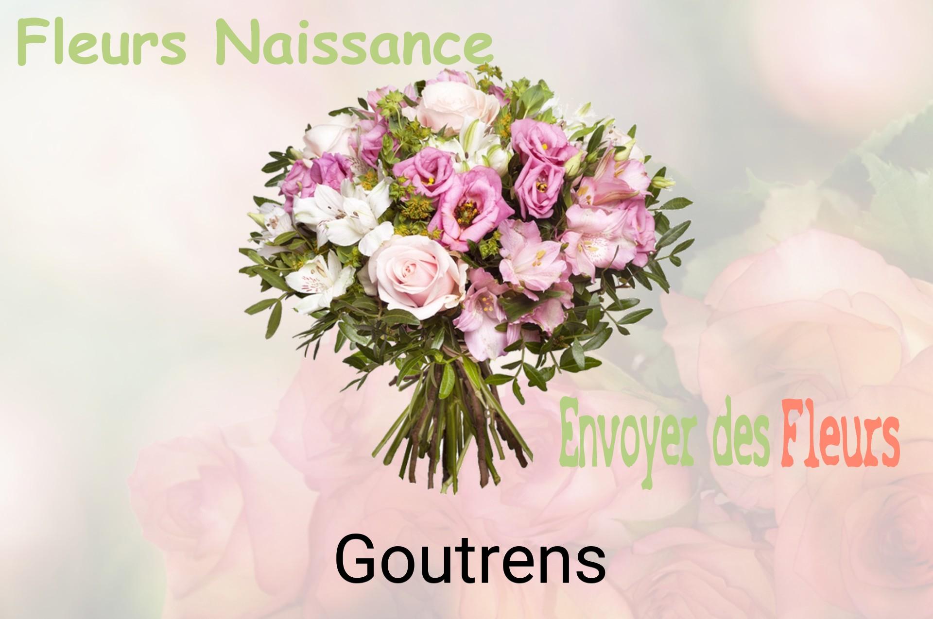 Bouquet de fleurs de naissance livré à Goutrens